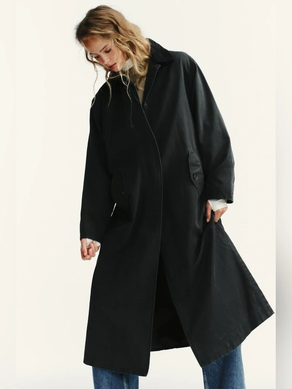 Zara long trench
